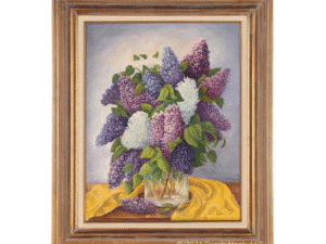 |“Lilacs No. 9” by Julia Salt, Oil on Canvas                         “Lilacs No. 9” by Julia Salt, Oil on Canvas